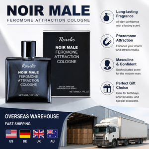 Cologne boisée aux phéromones pour hommes 50 ml, parfum masculin longue durée, boîte noire, livraison rapide en 3-5 jours à l'étranger - Product Image 1