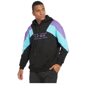 Wnab Internationale des hommes de haute qualité personnalisé Patchwork couleur sweat à capuche surdimensionné - Product Image 6