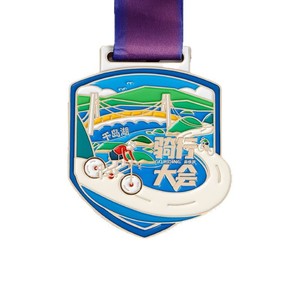 Artículos conmemorativos personalizados para reuniones deportivas escolares, placa de identificación de metal de carrera de maratón de estilo antiguo, medalla de oro moderna, Honor - Product Image 2