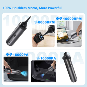 Aspirateur portable sans fil puissant 16000PA pour voiture, 3-en-1, mini, 120W, en ABS - Product Image 3