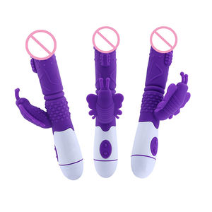 Diskon besar 30 mode G Spot <span class=keywords><strong>Vibrator</strong></span> untuk wanita Vagina masturbasi silikon kupu-kupu Dildo <span class=keywords><strong>Vibrator</strong></span> Dual Massager mainan seks - Product Image 6