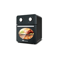Friteuse à air Anbolife 10L, modèle mécanique personnalisable, directement de l'usine, moins de graisse (80%), commandes rotatives pour la température, sans PFAS
