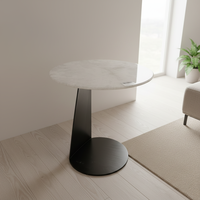 Table d'appoint en pierre de cristal blanc de luxe, table de bureau et de négociation simple et moderne, table basse, petite table à thé, table