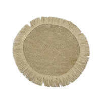 Minister papier Stoff Quaste Tischset rutsch feste Vintage Wärme isolierung Untersetzer 5mm Esstisch Restaurant Platte minimalist isch