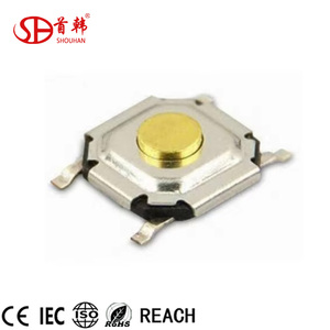 PTS525SM10SMTR SH-1187 Ts5215 4x4x1.<span class=keywords><strong>7</strong></span> 터치 스위치 4x4x1.5 SMT SMD 구리 헤드 전술 스위치 - Product Image 1