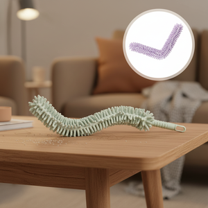 <span class=keywords><strong>Plumeau</strong></span> en <span class=keywords><strong>microfibre</strong></span> <span class=keywords><strong>lavable</strong></span> de 58 cm avec manche flexible et extensible pour le nettoyage des ventilateurs, claviers, plafonds et de la maison - Product Image 2