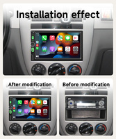 Autoradio stéréo BQCC 7 pouces 2Din avec CarPlay sans fil, Android Auto, Mirrorlink, FM, BT, type-c, éclairage couleur, lecteur de véhicule universel