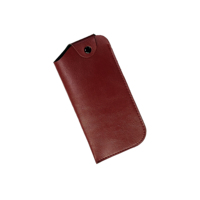 Étui à lunettes classique rectangulaire 6002 avec tissu PU, étui souple et bouton-pression