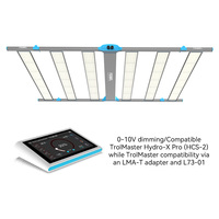 Lampe de culture LED 820W à spectre complet, PPF 2460umol/s, PPE 3.0umol/J, dimmable, contrôle 4 canaux pour la floraison des plantes, LIVRAISON GRATUITE
