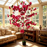 Nouvelles fleurs décoratives, couronnes et plantes artificielles en bougainvillier, arrangements floraux pour mariage