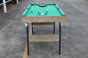 Bàn chân 4.5 gấp bàn bi-a nhà Bàn bi da với kim loại nhẹ có thể gập lại chân MDF cao su Len Túi PVC - Product Image 3