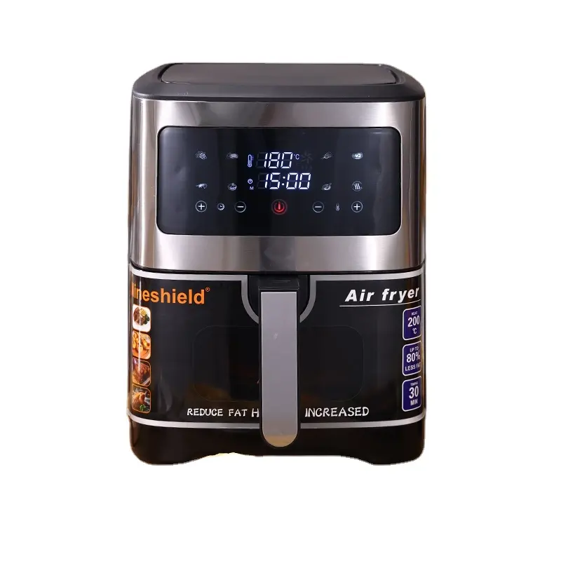 HUINING Factory Smart Air Fryer Display digitale Super lungo schermo elettronico in acciaio inossidabile funzione esclusiva per uso domestico