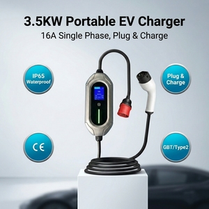 เครื่องชาร์จรถยนต์ไฟฟ้าแบบพกพา 3.5kW 7kW ได้รับการรับรองมาตรฐาน CE ชนิดที่ 2 <span class=keywords><strong>Mennekes</strong></span> สำหรับใช้ในบ้าน พร้อมแอปพลิเคชันอัจฉริยะ - Product Image 2