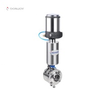 Donjoy High Performance Dairy Pharmacy Hygienic 6 Inch Tri Clover Stainless Steel 304 316L butterfly Valve