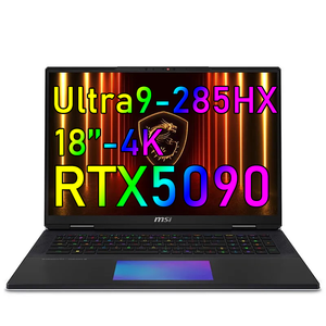 แล็ปท็อป Titan18 Ultra รุ่นใหม่ปี 2025 สำหรับเล่นเกมส์  RTX5090  หน้าจอ 4K  แบบพกพา  ซีพียู Ultar9 285HX  คอมพิวเตอร์แล็ปท็อป  MSI Titan18 Ultra - Product Image 1