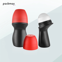 Fabrieksdirect nieuwe 50ml cilinder rollerfles met zeefdruk, geschikt voor deodorant, verkoelende middelen, muggenspray & serum