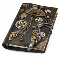 Journal intime Gothique Style Rétro Fait Main Cosplay prop Cadeaux Steam Punk Gear Wheel Planner Notebook