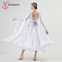 B-22212 personnalisé nouvelle robe de danse de salon standard international robes de danse de salon en soie perlée de haute qualité à vendre