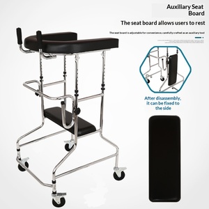<span class=keywords><strong>Déambulateur</strong></span> pliant léger en aluminium avec 2 roues - Hauteur réglable - Mécanisme de pliage simple - Product Image 6