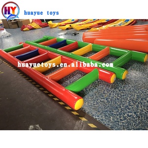 Ngoài trời tương tác xây dựng đội ngũ trò chơi thể thao Inflatable WIPEOUT trò chơi Inflatable thang trò chơi đầy màu sắc tùy chỉnh thang - Product Image 4