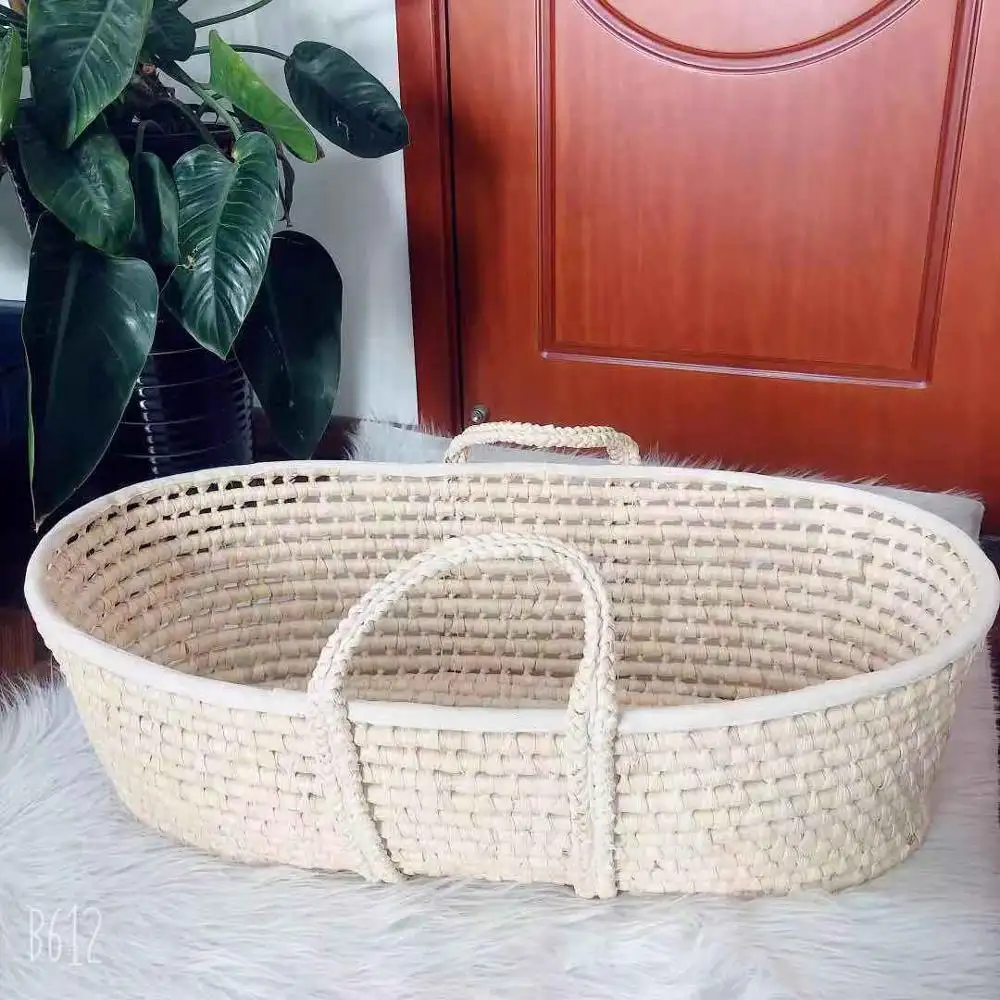 Wholesale handmade moses baby basket mattress newborn baby basket bed portable baby sleeping basket