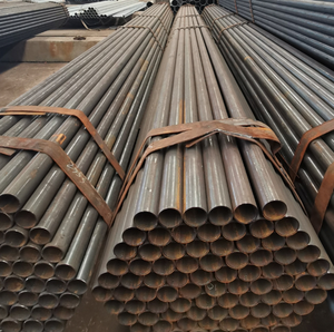 ท่อเหล็กกลมสีดำสำหรับการก่อสร้างท่อเหล็กโครงโลหะคาร์บอนท่อเชื่อมท่อเหล็ก - Product Image 4