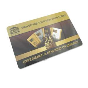 Đầy đủ màu sắc bù đắp in thẻ <span class=keywords><strong>PVC</strong></span> Glossy CR80 với bạc vàng kim loại nền cho VIP thẻ hội viên - Product Image 4