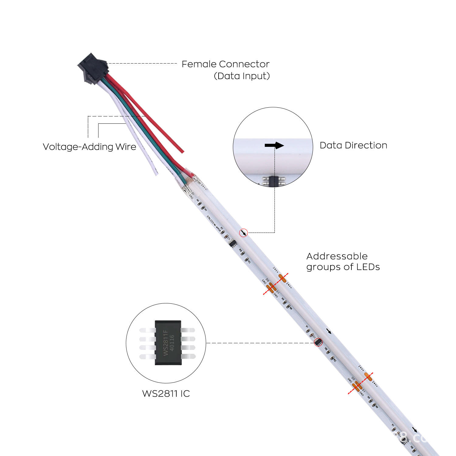 6*12mm 5m 50m 12V Neon Light Bright LED Strip Waterproof Customizable Light Flexible Cutting Neon Light