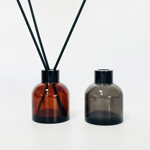 화재 무료 아로마 테라피 병 100ml 투명 두꺼운 라운드 향수병 에센셜 오일 커버 향수 디퓨저 병 - Product Image 1