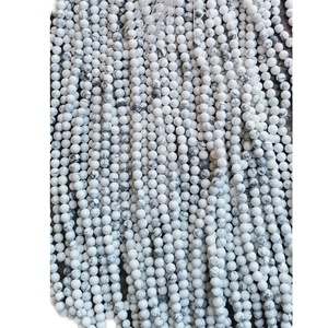 Pierre précieuse naturelle en <span class=keywords><strong>howlite</strong></span> blanche <span class=keywords><strong>de</strong></span> <span class=keywords><strong>Mongolie</strong></span>, bijoux, pierres précieuses, perles <span class=keywords><strong>de</strong></span> pierres précieuses - Product Image 4