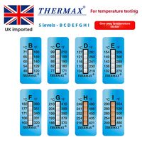 Pegatinas de papel OEM importadas del Reino Unido para medición de temperatura, para uso en laboratorio, clasificación IP65, resolución 1C, ocho a diez opciones de cuadrícula, 10 unidades