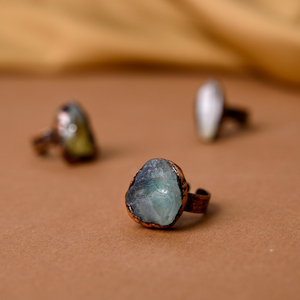 Nouveauté, bijoux en pierres précieuses naturelles, artisanat en cristal, anneaux en cristal antique pour femmes, cadeau - Product Image 3