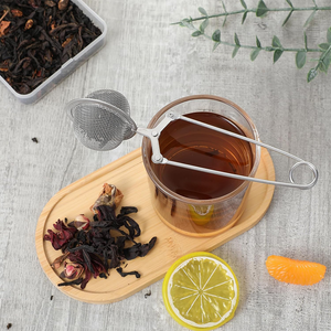 ステンレススチールティーストレーナープレミアムワイヤーメッシュティーボールインフューズストレーナー急な幼児ボールハンドル付きホームキッチンガジェット - Product Image 5