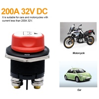 Interrupteur Coupe-Batterie Isolateur DC12V 24V 50A 100A 200A 300A pour Bateau Marin Voiture RV