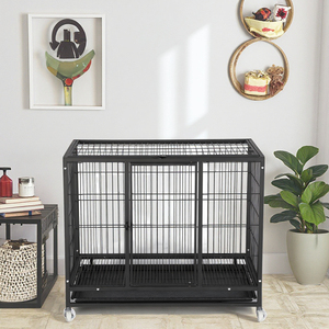 Toptan katlanabilir katlanabilir <span class=keywords><strong>Metal</strong></span> Kennels nefes çelik köpek sandık hayvan desen örgü istiflenebilir küçük büyük köpek kafesleri evcil - Product Image 2