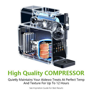 N2J1 kompakt 2L hızlı soğutma yoğurt meyve ev kullanımı için dondurma yapma makinesi taşınabilir Mini ticari Slush makinesi fındık süt - Product Image 6