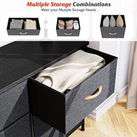Armoire de rangement en bois à 5 tiroirs, meuble de table, commode en rotin et bois blanc, pour chambre à coucher, ensemble de vêtements