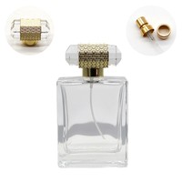 Flacon de parfum rectangulaire transparent de 100 ml, vide, avec pulvérisateur à brume fine – Vente chaude, directement de l'usine