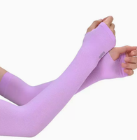 TGYW Nuevos Guantes Largos con Protección UV, Cubremanos, Mangas de Seda Helada, Protector Solar para Mujer, Deportes al Aire Libre, Mangas de Medio Dedo