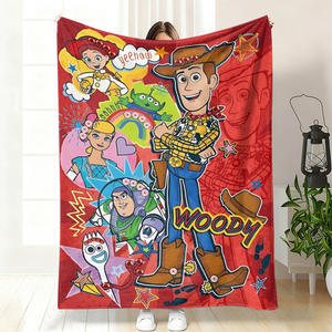 Manta de Felpa Ultra Suave con Estampado de Personajes de Dibujos Animados, Manta de Franela Personalizada, Cobija de Felpa para Cama - Product Image 2