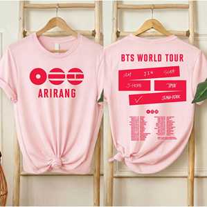 T-shirt OEM ODM Arirang 2026 World Tour B, Merch Arirang Tour, T-shirt <span class=keywords><strong>RM</strong></span> <span class=keywords><strong>Jin</strong></span> Suga JHope Jimin V Jungkook, Cadeau ARMY, Concert Kpop - Product Image 3