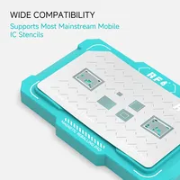 RF4 RF-MRP Pad magnétique de reballing 500 ° Pochoir de soudure BGA en silicone résistant à la chaleur et antidérapant pour iPhone et Android