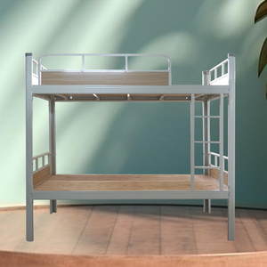 Modern 2-Layer Twin Metal Bunk Bed Frame Iron <strong>Cama</strong> Casal Literas for Adults Kids Workers for School Bedroom <strong>Hotel</strong> - Product Image 2