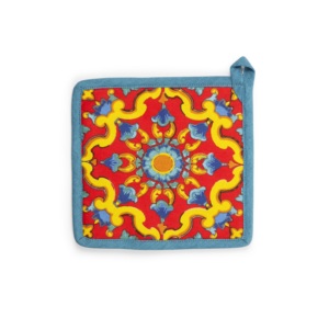Porte-ustensiles Excelsa Trinacria en coton 20x20 cm multicolore - Product Image 1