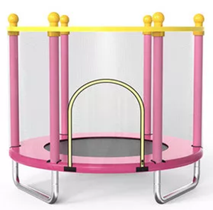 Trampolin anak dengan jaring pelindung, tempat tidur lompat Anti jatuh trampolin luar ruangan tempat tidur olahraga peralatan kebugaran rumah - Product Image 3