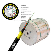 Câble à fibre optique ADSS à double gaine, prix usine, 12-96 fibres, monomode, extérieur, aérien, télécom, -40~+70, fil aramide