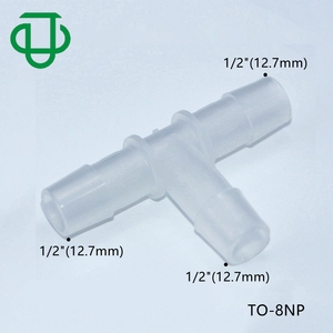 Nhà Máy 1/2 "12.7 mét hose barb 3 cách TEE Union t Doanh Ống barb Ống phù hợp bằng ống thép gai ống nhựa kết nối - Product Image 2