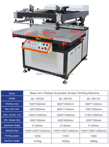 High Quality Single Color Screen Printing Machine 1color Screen Printer for logo Printing Flatbed Silk Screen Printing Machine