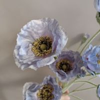 Nouvelle fleur de pavot artificielle en soie 2026, 5 têtes, multicolore, grande décoration de table pour la maison, pour la Fête des Mères, le Nouvel An, la Saint-Valentin