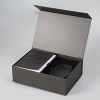 Boîte cadeau en papier rigide pliable magnétique avec doublure en éponge, taille personnalisée, impression multicolore pour vêtements, chaussures et cosmétiques